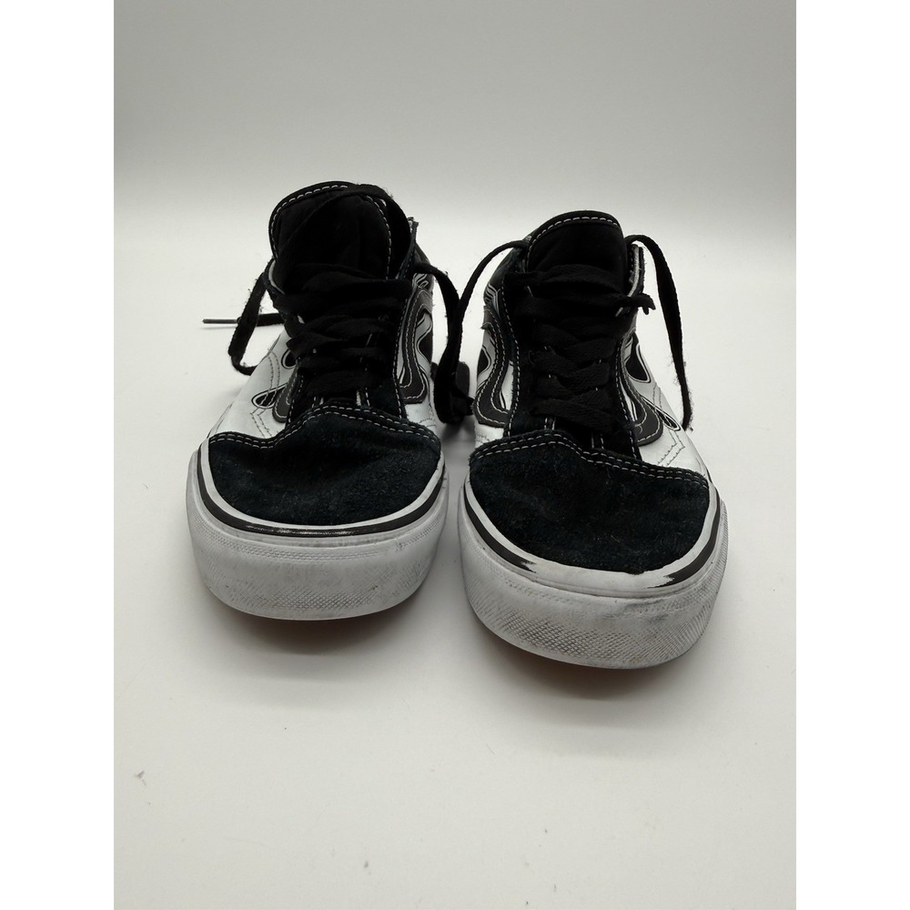 VANS Off the Wall Unisex Sneakers Black/White, Low Top, Lace-Up, Size M5.5 W7